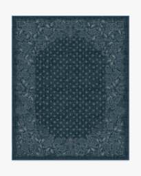 Prato Midnight Blue Rug - 245x305 - Machine Washable Area Rug - Kid & Pet Friendly - Indoor Rugs - Ruggable - thumbnail 1