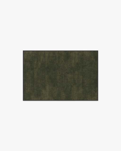 Nico Solid Olive Rug Green - 60x90 - Machine Washable Area Rug - Kid & Pet Friendly - Indoor Rugs - Ruggable - image 1