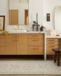 Shira Ivory & Natural Flatwoven Rug - 60x90 - Machine Washable Area Rug - Kid & Pet Friendly - Indoor Rugs - Ruggable - thumbnail 2