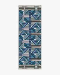 Paloma Blue Outdoor Rug - 75x215 - Machine Washable Area Rug - Kid & Pet Friendly - Outdoor Rugs - Ruggable - thumbnail 1