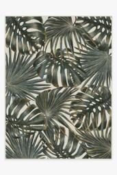 Tropical Green Outdoor Rug - 275x365 - Machine Washable Area Rug - Kid & Pet Friendly - Outdoor Rugs - Ruggable - thumbnail 1