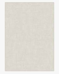 Crosshatch Beige Ivory Flatwoven Rug - 305x425 - Machine Washable Area Rug - Kid & Pet Friendly - Indoor Rugs - Ruggable - thumbnail 1