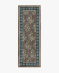 Pennywood Brown & Blue Rug - 75x215 - Machine Washable Area Rug - Kid & Pet Friendly - Indoor Rugs - Ruggable - thumbnail 1