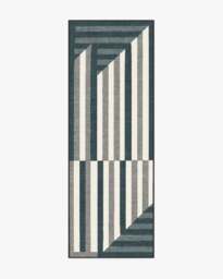 Venn Charcoal Flatwoven Rug - 75x215 - Machine Washable Area Rug - Kid & Pet Friendly - Indoor Rugs - Ruggable - thumbnail 1