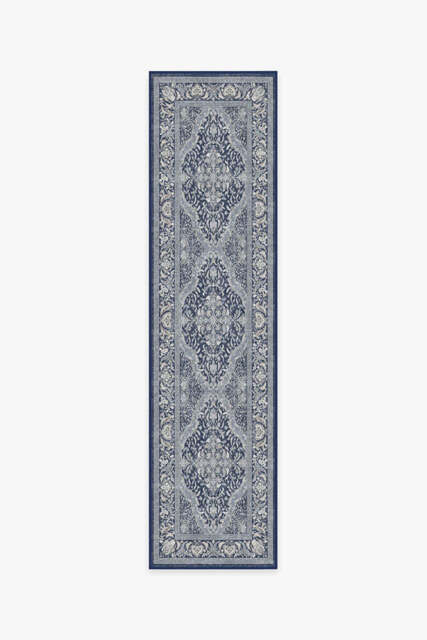Allura Soft Navy Outdoor Rug - 75x305 - Machine Washable Area Rug - Kid & Pet Friendly - Outdoor Rugs - Ruggable - image 1