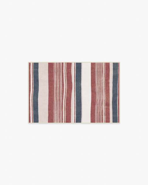 Naia Red Flatwoven Rug - 60x90 - Machine Washable Area Rug - Kid & Pet Friendly - Indoor Rugs - Ruggable - image 1