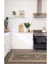 Adeline Dark Wood Flatwoven Rug Brown - 60x90 - Machine Washable Area Rug - Kid & Pet Friendly - Indoor Rugs - Ruggable - thumbnail 2