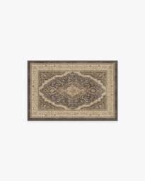 Adeline Dark Wood Flatwoven Rug Brown - 60x90 - Machine Washable Area Rug - Kid & Pet Friendly - Indoor Rugs - Ruggable - thumbnail 1