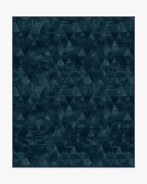 Kavi Mosaic Navy Rug - 245x305 - Machine Washable Area Rug - Kid & Pet Friendly - Indoor Rugs - Ruggable - image 1