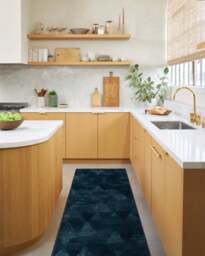 Kavi Mosaic Navy Rug - 245x305 - Machine Washable Area Rug - Kid & Pet Friendly - Indoor Rugs - Ruggable - thumbnail 2