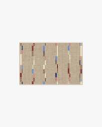 Rift Taupe Flatwoven Rug Beige - 60x90 - Machine Washable Area Rug - Kid & Pet Friendly - Indoor Rugs - Ruggable - thumbnail 1