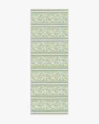 Sambuco Stripe Celadon Outdoor Rug Green - 75x215 - Machine Washable Area Rug - Kid & Pet Friendly - Outdoor Rugs - Ruggable - thumbnail 1