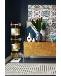 Labyrinth Camel & Ivory Flatwoven Rug by Jonathan Adler - 60x90 - Machine Washable Area Rug - Kid & Pet Friendly - Indoor Rugs - Ruggable - thumbnail 2