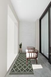 Varia Trellis Forest Green Outdoor Rug - 275x365 - Machine Washable Area Rug - Kid & Pet Friendly - Outdoor Rugs - Ruggable - thumbnail 2