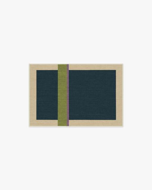 Breakout Teal & Chartreuse Rug by Architectural Digest - 60x90 - Machine Washable Area Rug - Kid & Pet Friendly - Indoor Rugs - Ruggable - image 1
