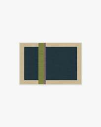 Breakout Teal & Chartreuse Rug by Architectural Digest - 60x90 - Machine Washable Area Rug - Kid & Pet Friendly - Indoor Rugs - Ruggable - thumbnail 1