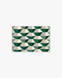 Zeno Green Flatwoven Rug - 60x90 - Machine Washable Area Rug - Kid & Pet Friendly - Indoor Rugs - Ruggable - thumbnail 1