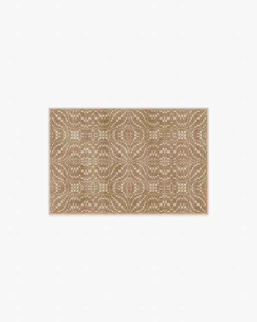 Hearthstone Tan Rug - 60x90 - Machine Washable Area Rug - Kid & Pet Friendly - Indoor Rugs - Ruggable - image 1