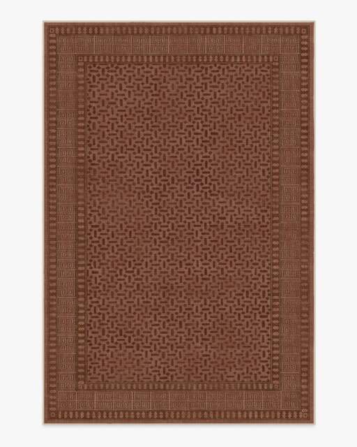 Kairos Terracotta Rug - 185x275 - Machine Washable Area Rug - Kid & Pet Friendly - Indoor Rugs - Ruggable - image 1