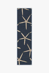 Starfish Navy Rug - 60x90 - Machine Washable Area Rug - Kid & Pet Friendly - Indoor Rugs - Ruggable - thumbnail 2