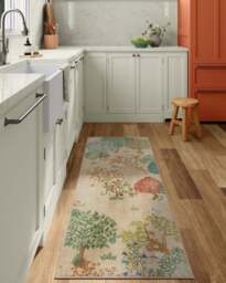 Pamir Garden Fern Rug by Sanderson Green - 75x305 - Machine Washable Area Rug - Kid & Pet Friendly - Indoor Rugs - Ruggable - thumbnail 2