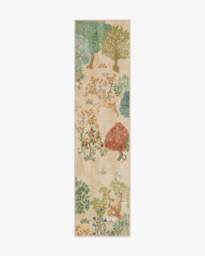 Pamir Garden Fern Rug by Sanderson Green - 75x305 - Machine Washable Area Rug - Kid & Pet Friendly - Indoor Rugs - Ruggable - thumbnail 1