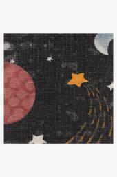 Outer Space Black Rug - 60x90 - Machine Washable Area Rug - Kid & Pet Friendly - Indoor Rugs - Ruggable - thumbnail 4