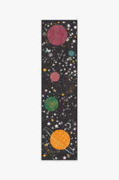 Outer Space Black Rug - 60x90 - Machine Washable Area Rug - Kid & Pet Friendly - Indoor Rugs - Ruggable - thumbnail 2