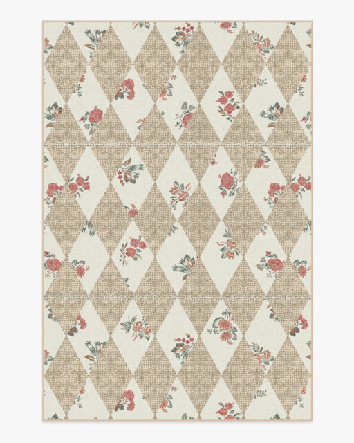 Posie Ivory Rug - 185x275 - Machine Washable Area Rug - Kid & Pet Friendly - Indoor Rugs - Ruggable - image 1