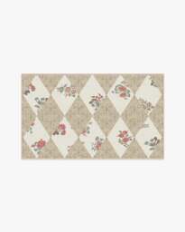 Posie Ivory Rug - 185x275 - Machine Washable Area Rug - Kid & Pet Friendly - Indoor Rugs - Ruggable - thumbnail 2