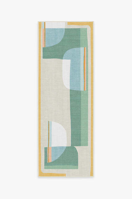 Olena Jade Outdoor Rug - 75x215 - Machine Washable Area Rug - Kid & Pet Friendly - Outdoor Rugs - Ruggable - image 1