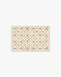 Alva Ivory & Slate Blue Rug - 60x90 - Machine Washable Area Rug - Kid & Pet Friendly - Indoor Rugs - Ruggable - thumbnail 1