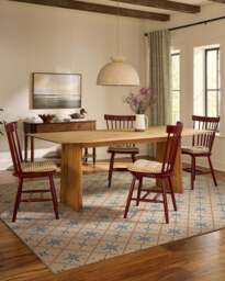 Alva Ivory & Slate Blue Rug - 60x90 - Machine Washable Area Rug - Kid & Pet Friendly - Indoor Rugs - Ruggable - thumbnail 2