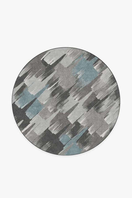 Rogue Squadron Dark Teal Flatwoven Rug - 185 Round - Machine Washable Area Rug - Kid & Pet Friendly - Indoor Rugs - Ruggable - image 1