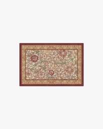 Pink & Rose Burgundy Flatwoven Rug by Morris & Co. - 60x90 - Machine Washable Area Rug - Kid & Pet Friendly - Indoor Rugs - Ruggable - thumbnail 1