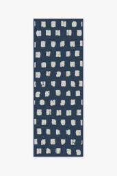 Cobblestone Navy Outdoor Rug - 75x215 - Machine Washable Area Rug - Kid & Pet Friendly - Outdoor Rugs - Ruggable - thumbnail 1
