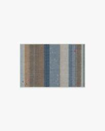 Dover Slate Blue & Natural Flatwoven Rug - 60x90 - Machine Washable Area Rug - Kid & Pet Friendly - Indoor Rugs - Ruggable - thumbnail 1