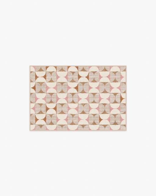 Orana Soft Pink & Natural Flatwoven Rug - 60x90 - Machine Washable Area Rug - Kid & Pet Friendly - Indoor Rugs - Ruggable - image 1