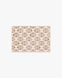 Orana Soft Pink & Natural Flatwoven Rug - 60x90 - Machine Washable Area Rug - Kid & Pet Friendly - Indoor Rugs - Ruggable - thumbnail 1