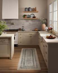 Cyrus Taupe & Soft Charcoal Rug - 75x215 - Machine Washable Area Rug - Kid & Pet Friendly - Indoor Rugs - Ruggable - thumbnail 2