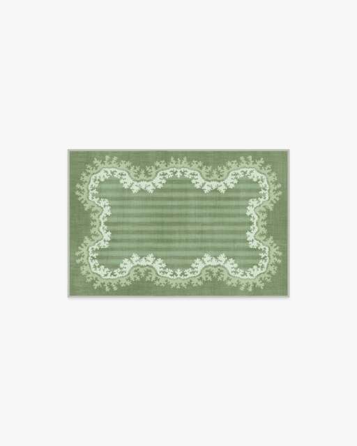 Oxbow Botanical Green Rug by Sanderson - 60x90 - Machine Washable Area Rug - Kid & Pet Friendly - Indoor Rugs - Ruggable - image 1