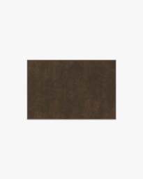 Nico Solid Dark Wood Flatwoven Rug Brown - 60x90 - Machine Washable Area Rug - Kid & Pet Friendly - Indoor Rugs - Ruggable - thumbnail 1
