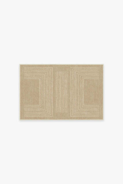 Valencia Natural Rug - 60x90 - Machine Washable Area Rug - Kid & Pet Friendly - Indoor Rugs - Ruggable - image 1