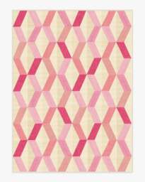 Kya Pink Flatwoven Rug - 275x365 - Machine Washable Area Rug - Kid & Pet Friendly - Indoor Rugs - Ruggable
