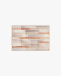 Solar Drift Rust & Grey Flatwoven Rug - 60x90 - Machine Washable Area Rug - Kid & Pet Friendly - Indoor Rugs - Ruggable - thumbnail 1