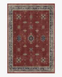Verena Amber Red Rug - 185x275 - Machine Washable Area Rug - Kid & Pet Friendly - Indoor Rugs - Ruggable