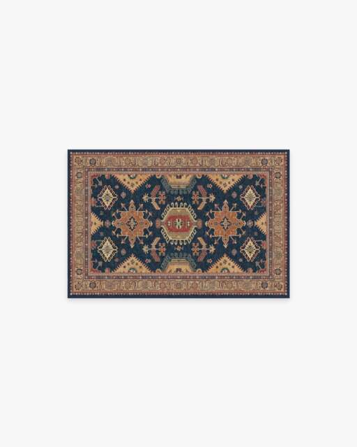 Cambria Sapphire Rug - 60x90 - Machine Washable Area Rug - Kid & Pet Friendly - Indoor Rugs - Ruggable - image 1