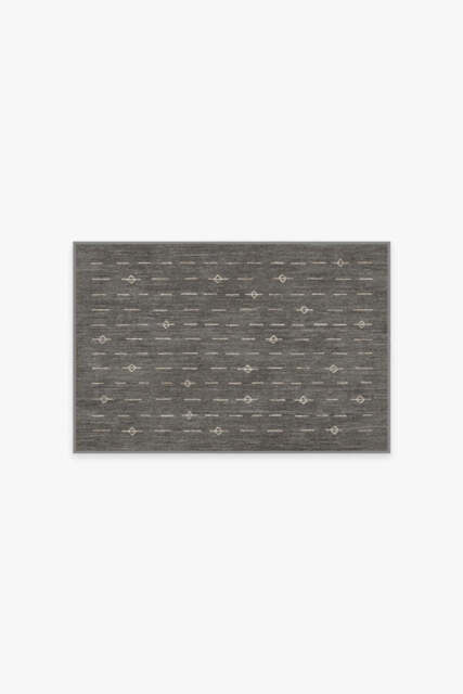 Alina Grey Flatwoven Rug - 60x90 - Machine Washable Area Rug - Kid & Pet Friendly - Indoor Rugs - Ruggable - image 1