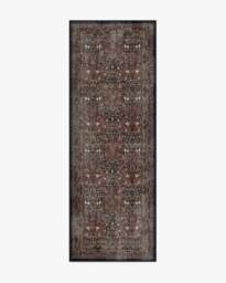 Blackthorn Charcoal & Amber Rug by Morris & Co. - 75x215 - Machine Washable Area Rug - Kid & Pet Friendly - Indoor Rugs - Ruggable - thumbnail 1