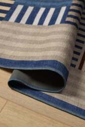 Maritime Multicolour Flatwoven Rug Blue - 60x90 - Machine Washable Area Rug - Kid & Pet Friendly - Indoor Rugs - Ruggable - thumbnail 2